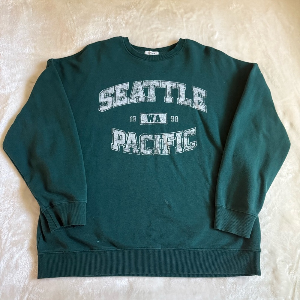 Women’s Seattle Pacific WA 1998 Green Sweatshirt | GARAGE